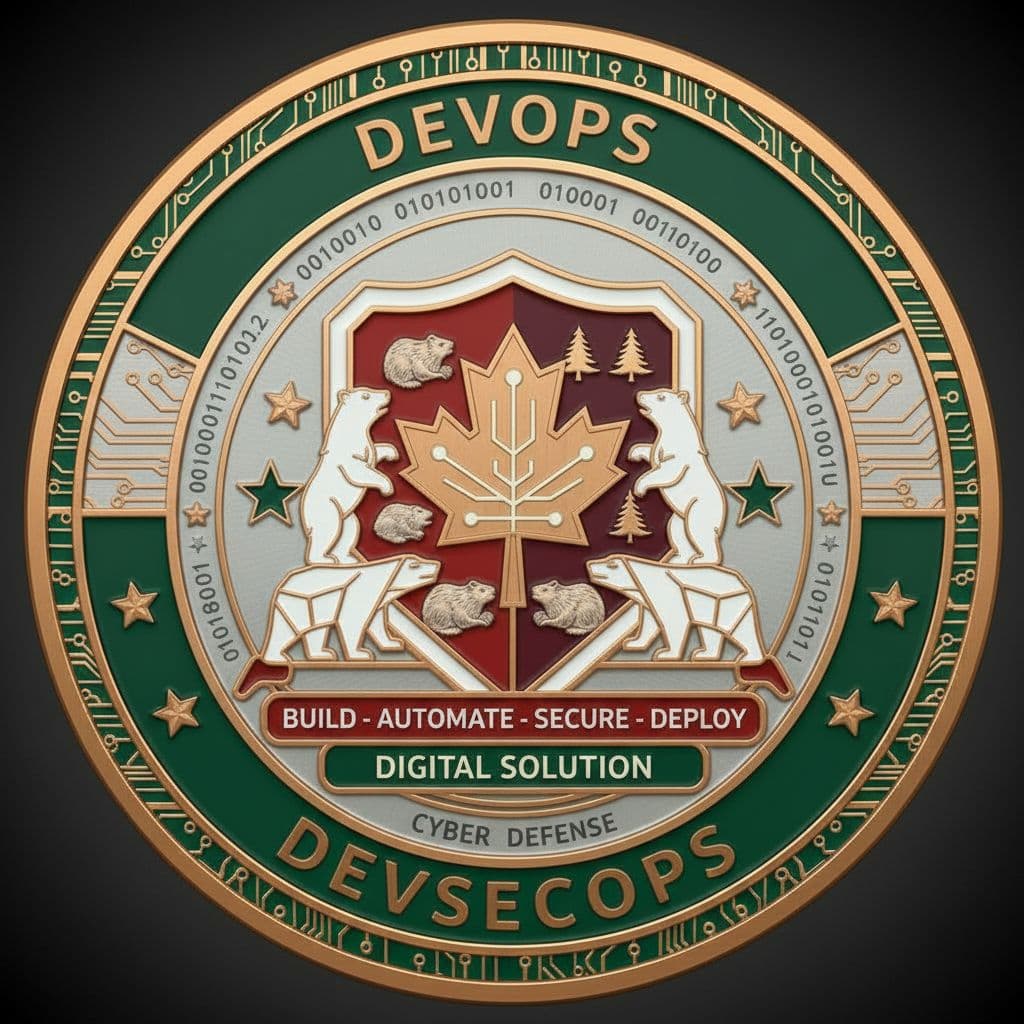AI generated: Using the input image, change the colours, remove the moose, and don't mention Canadian Innovation o...
