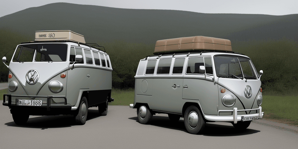AI generated: The Volkswagen Type 181 is a two-wheel drive, four-door, convertible, manufactured and marketed by V...
