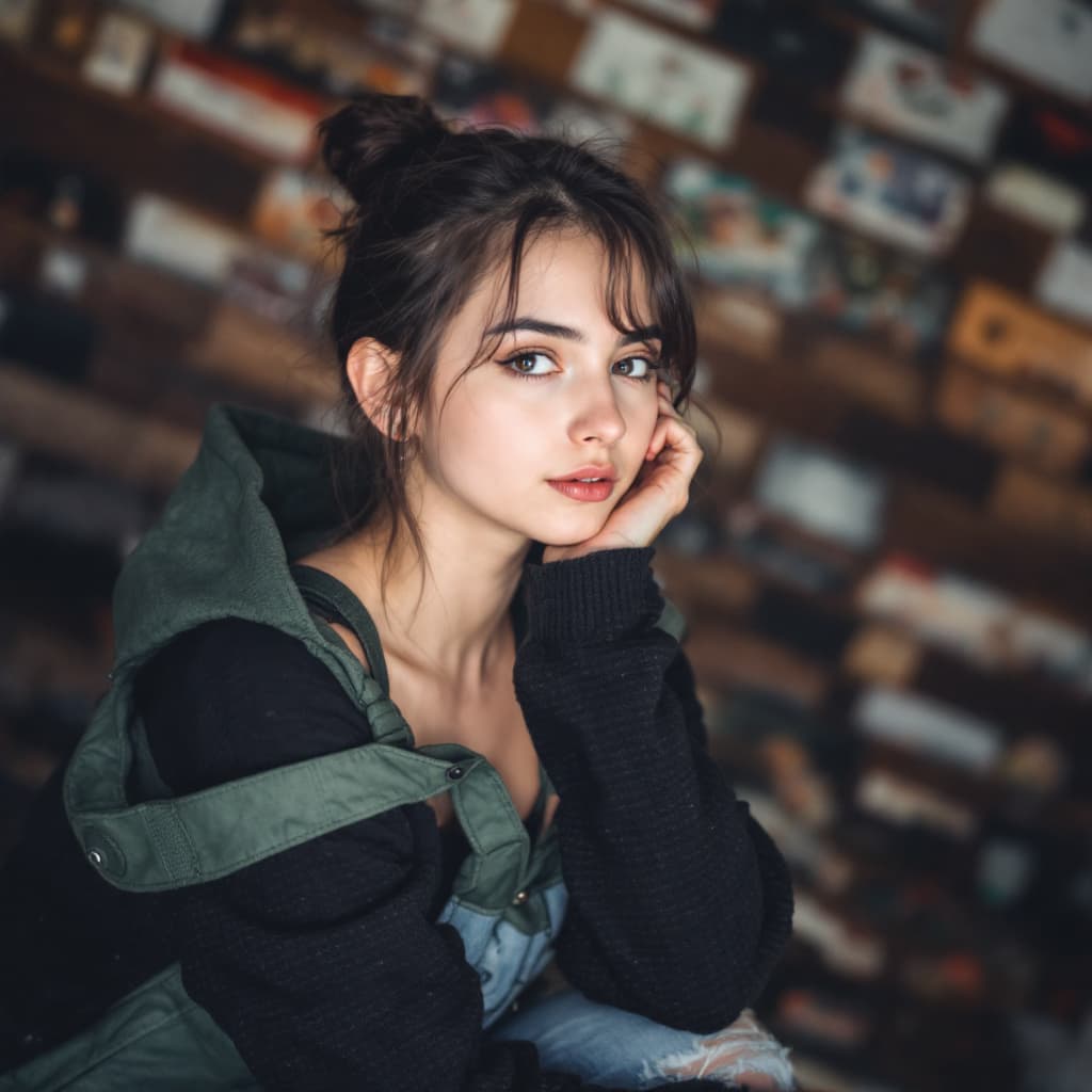 AI generated: girl 20 years old
