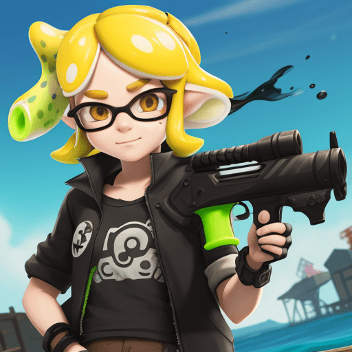 AI generated: Splatoon, frye