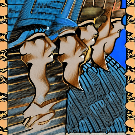 AI generated: the face of a young woman, in the style of detailed comic book art, layered lines, light bronze and ...