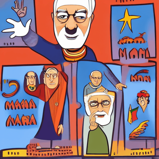 AI generated: photo of a indian prime minister narendra modi 
in a cartoon expression
4k