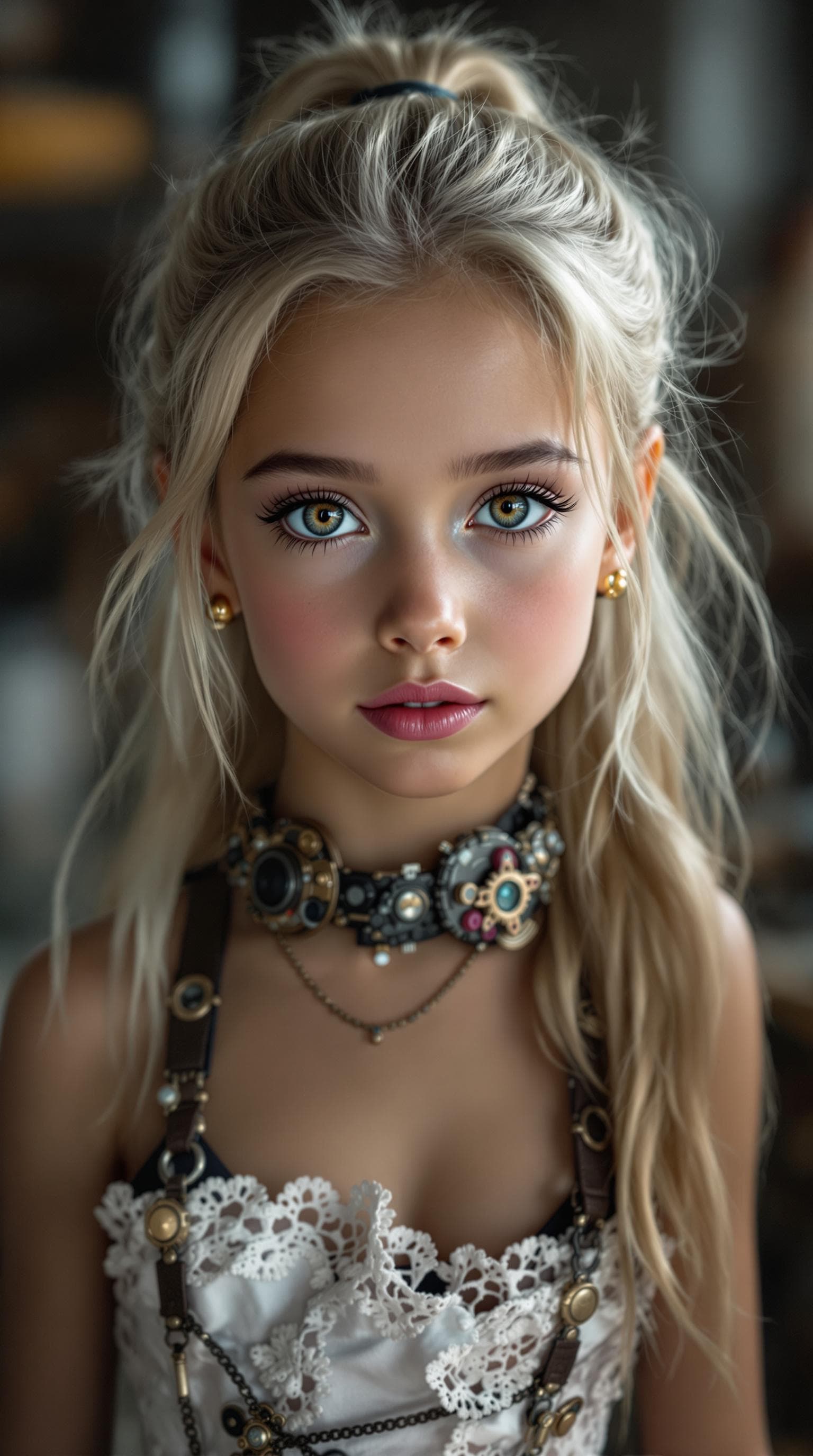 AI generated: a professional photo of a exceptionally beautiful girl in the world (age 7), (seven year old), highl...