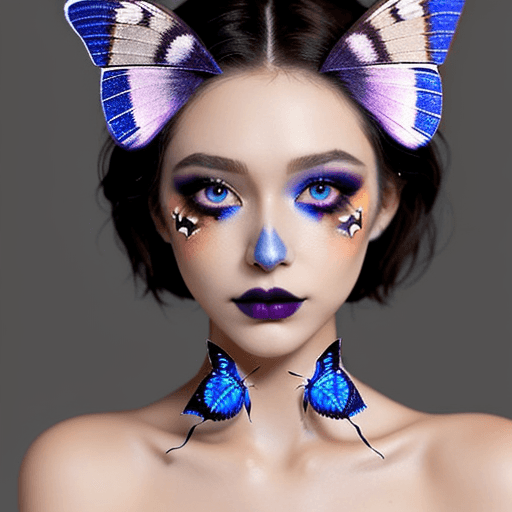 AI generated: moth makeup