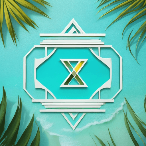 AI generated: Create an elegant but minimalistic letterform logo for ‘Tropical Escape’ focusing on ‘T’ and ‘E’ | i...