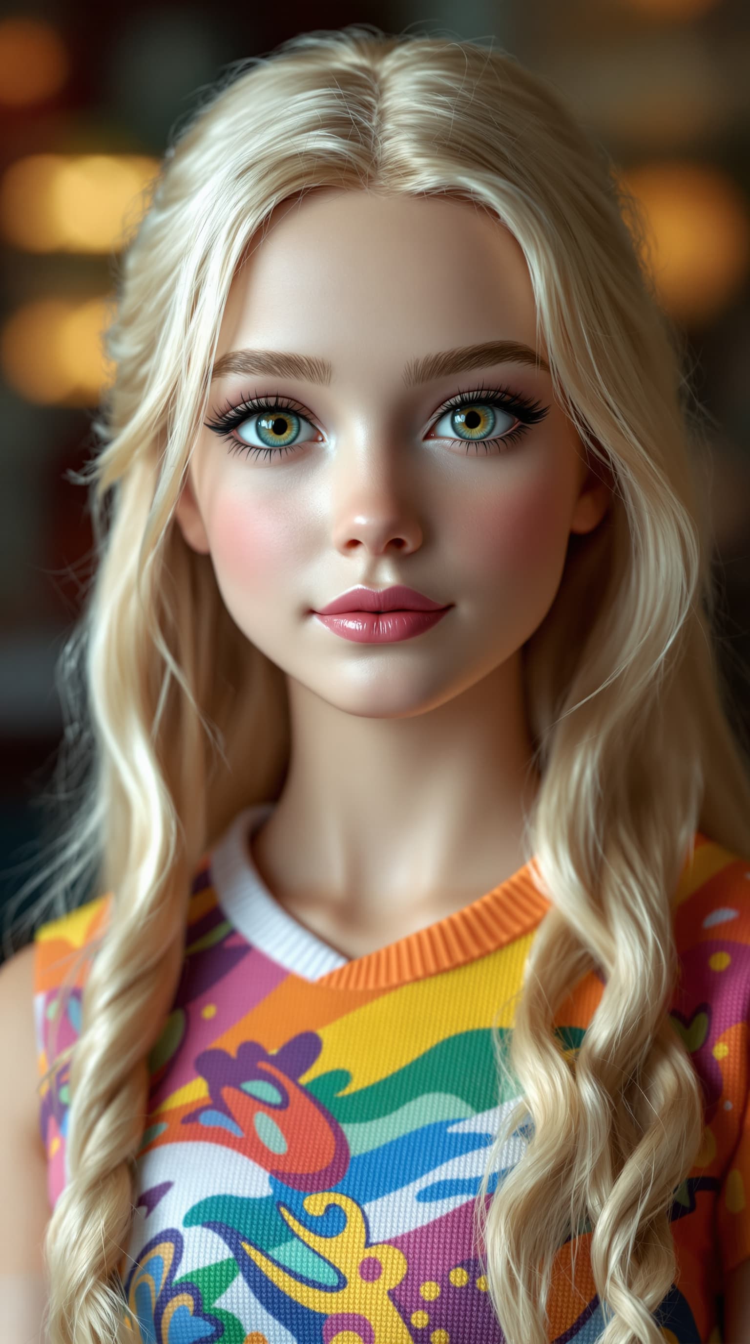 AI generated: A professional photograph showcases the most stunning porcelain figurine of Princess Charlotte at el...