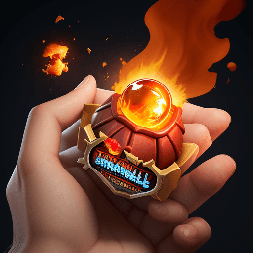AI generated: Fireball in clash royale 