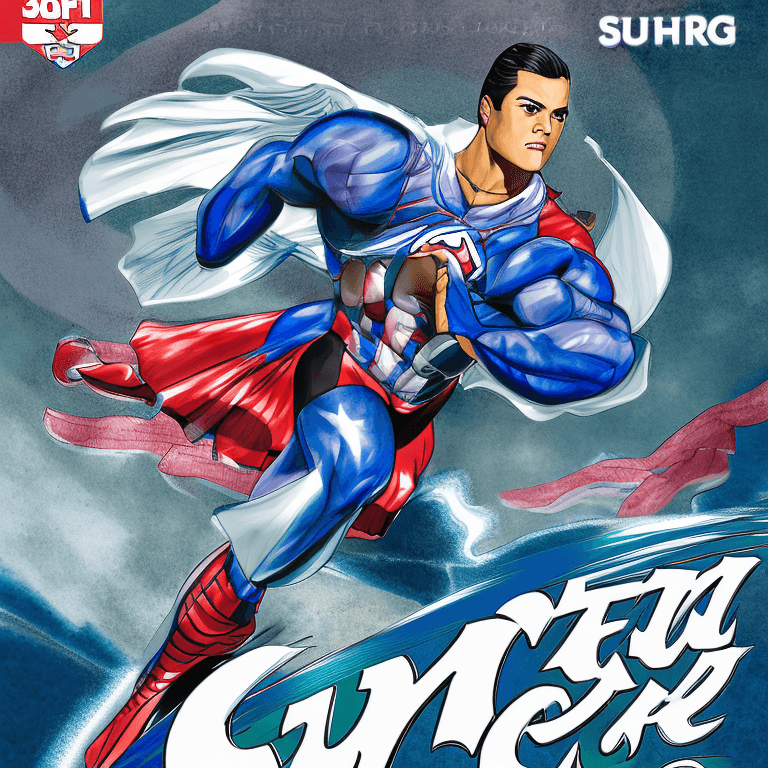 AI generated: Create a visually stunning and dynamic image of Superman that showcases his iconic strength, power, ...