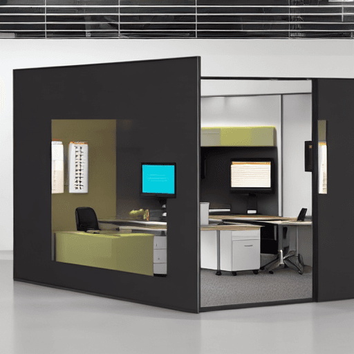AI generated: Modern office pod
