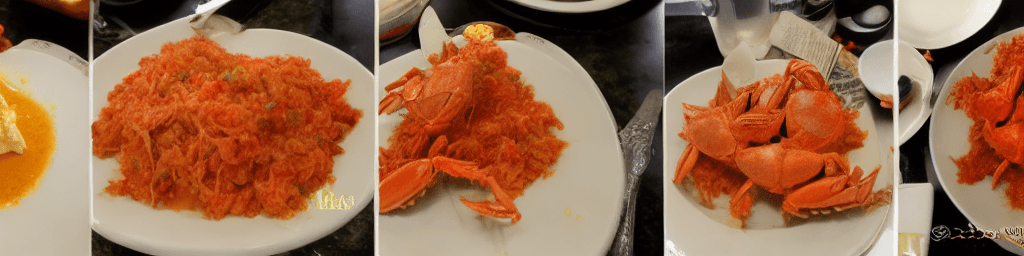 AI generated: worldwide yummy crab food
 photos

