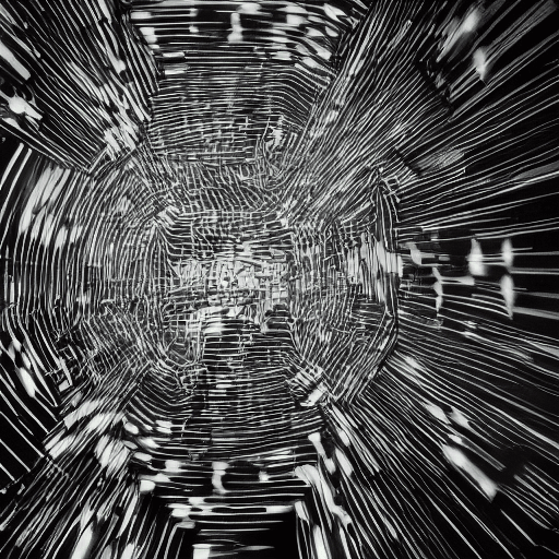 AI generated: an abstract scene hihats techno visual beat 130 rythm enegry real life photography