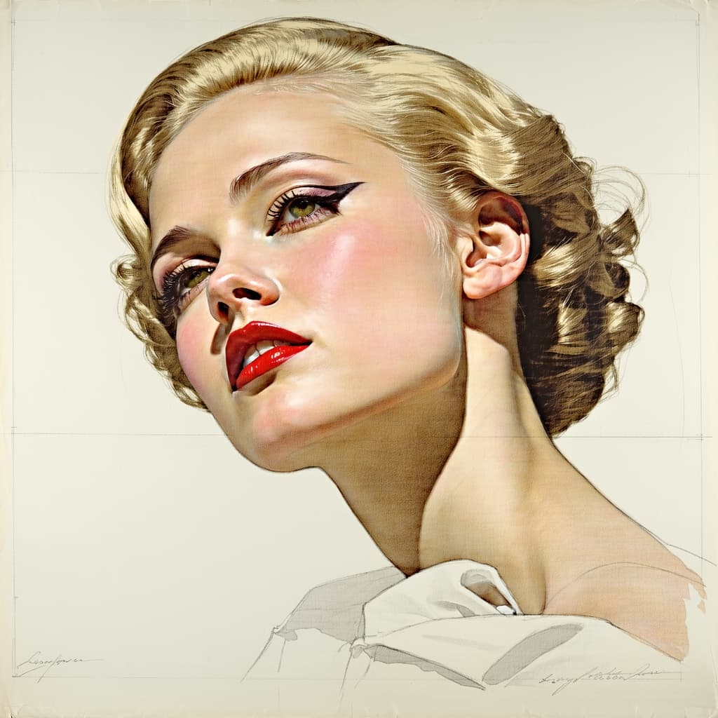AI generated: inspired by the techniques of (((Joseph Christian Leyendecker))), featuring (bold brushwork) illustr...