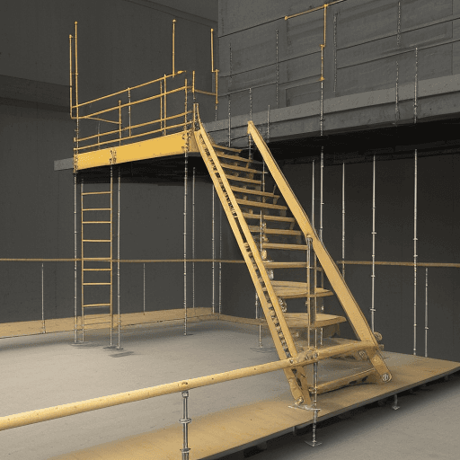 AI generated: Scaffolding elements:
Amounts (or Legs),
Sleepers,
Diagonals,
Platforms,
Guardrails,
Footers,
Access...