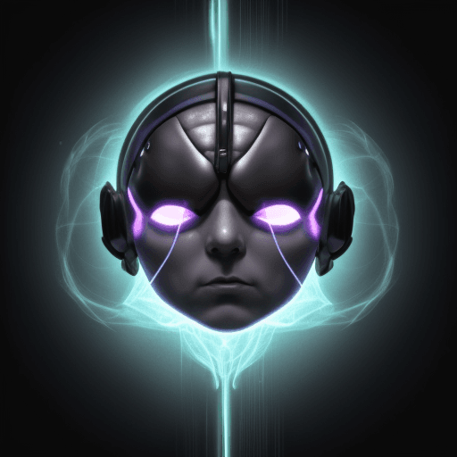 AI generated: cerebro con cara de pensar
