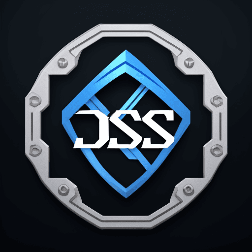AI generated: Logo for an AI company called DSD sec, the name DSD sec has to be part of it. minimalistic image  ab...