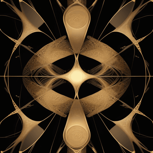 AI generated: A logo band , mesmerizing image that combines the aesthetics of technology and abstract art unfolds ...