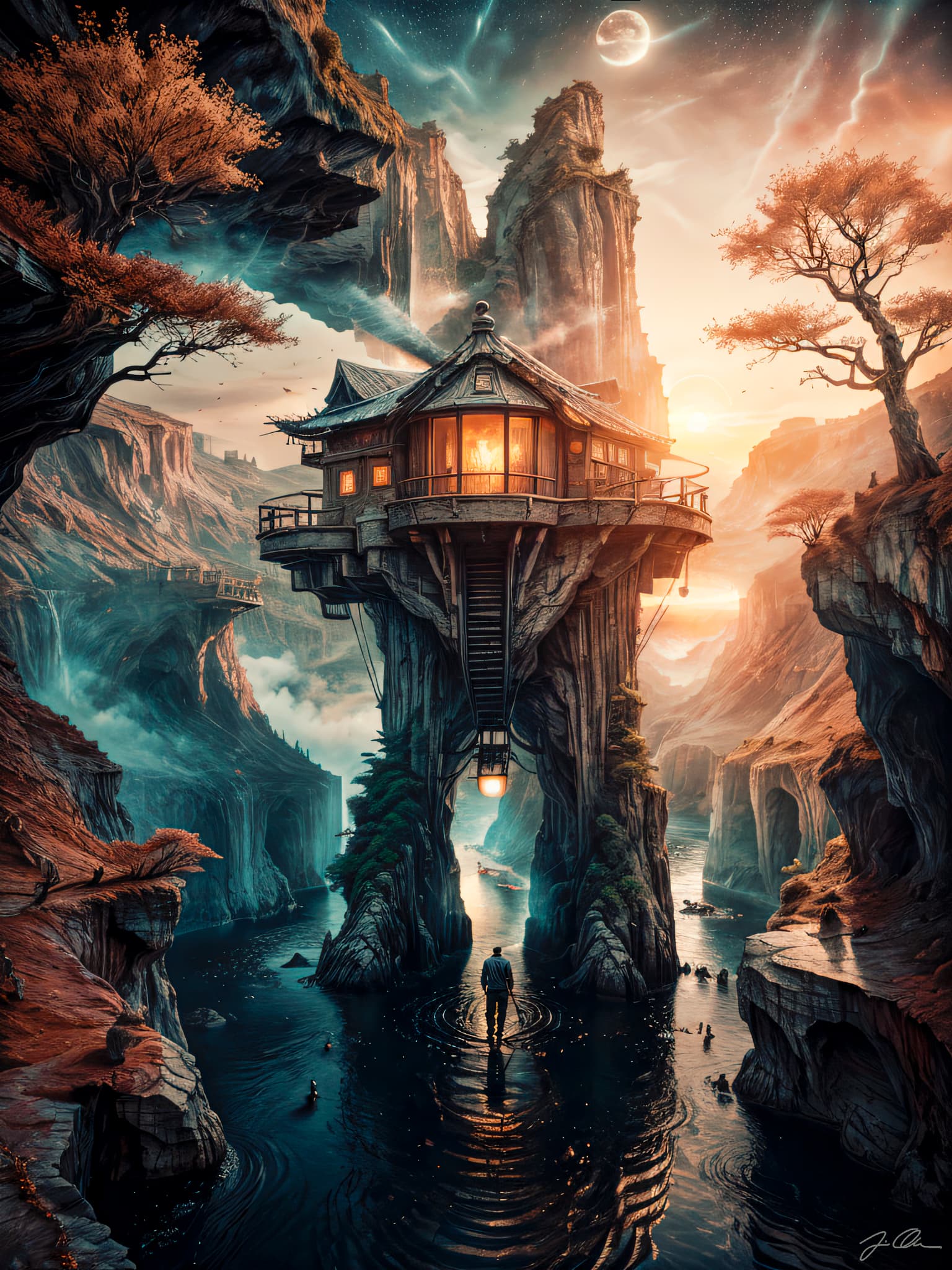 AI generated: professional majestic oil painting, Intricate, High Detail, Sharp focus, dramatic, painting art by m...