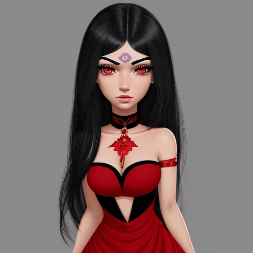 AI generated: Genérate a human female avatar with latín features, the avatar should have large eres with long eyel...