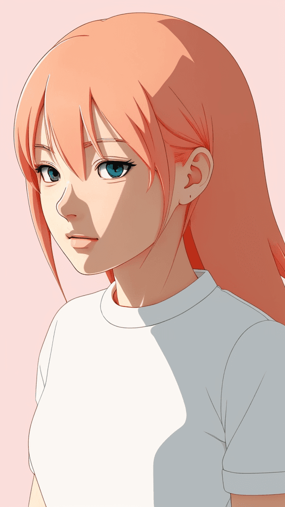 AI generated: (best quality,ultra-detailed,realistic:1.2) anime, clean lines, minimalist artwork, vibrant color pa...