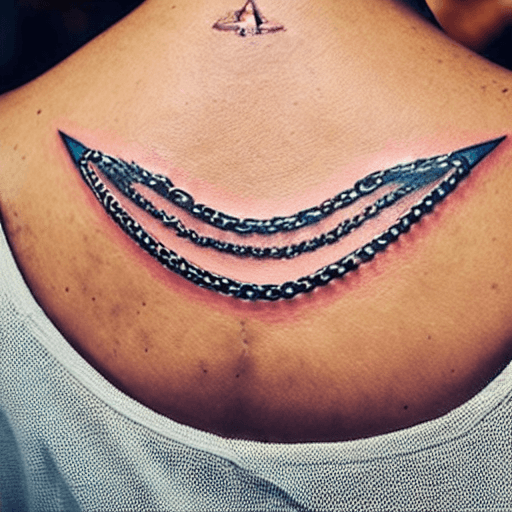 Stable Diffusion prompt: chain tattoos