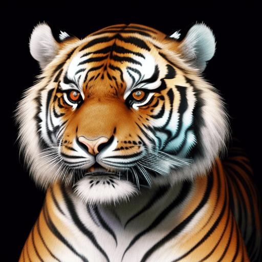 AI generated: Please draw a tiger like an alien