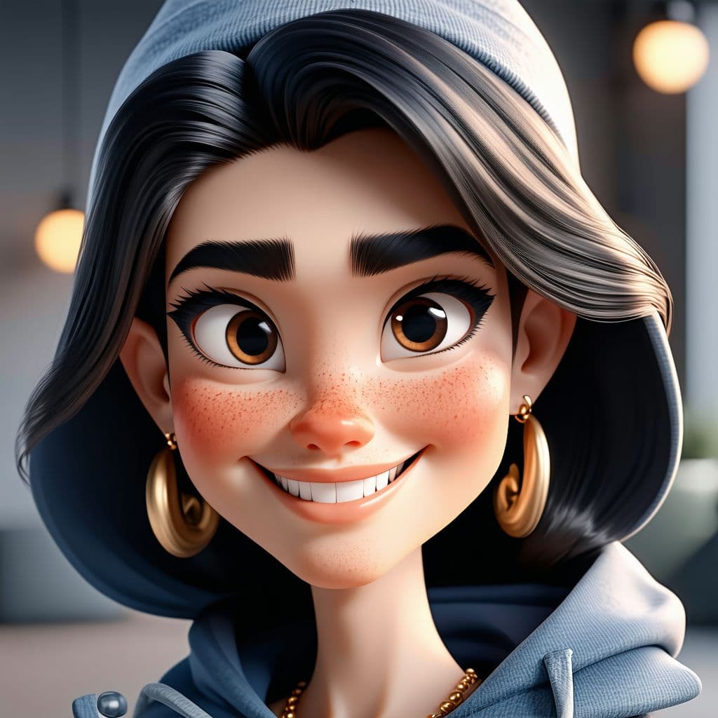 AI generated: caricature of a womanc, hyper realism, high detail, octane render, 8k