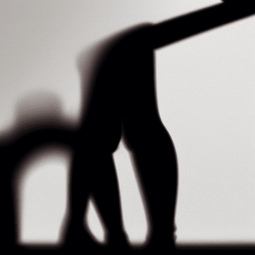 AI generated: This is the shadow of a full-length woman, a silhouette