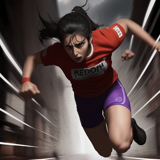 AI generated: una persona con fuerza, tirando rayos por las manos todos corriendo al rededor 

 
