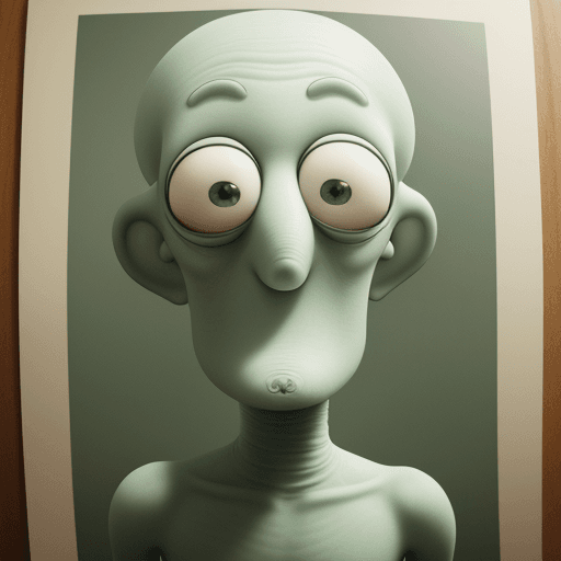 AI generated: Portrait image of Squidward from spongeBob SquarePants in real life, --aspect 2:3 --s 750 
