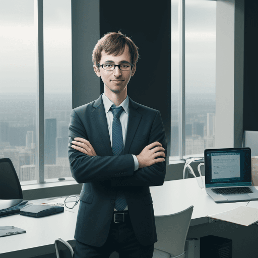 AI generated: Startup founder choosing between boring and predictable corporate investment and Venture capital. Th...