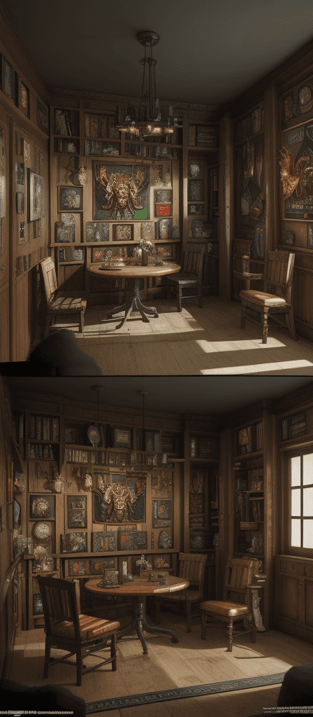 AI generated: High resolution photography interior design, From Warhammer 40k