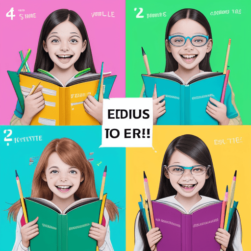 AI generated: Create a colourful and energetic visual with the prominent text 'Edu3Labs.' The visual should featur...