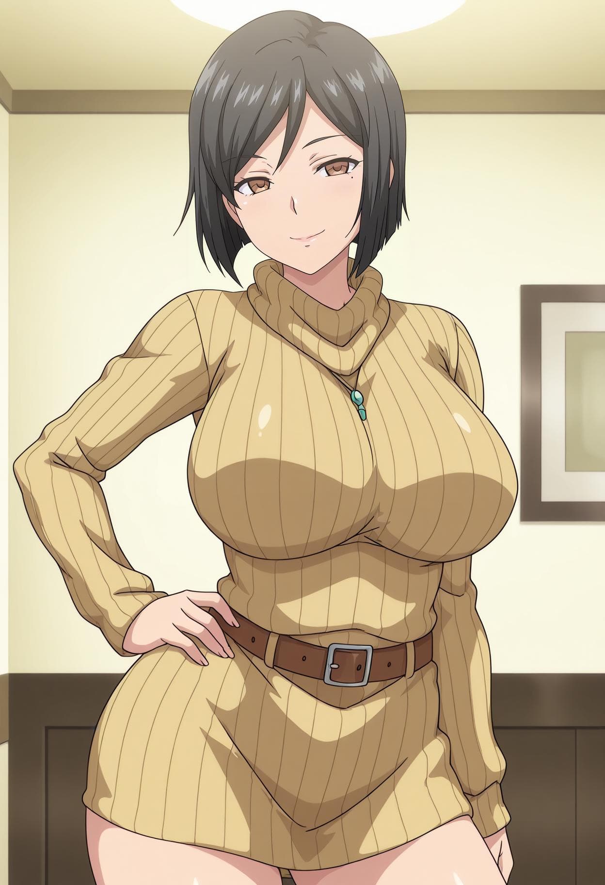 Ruiko Okabe-Kyonyuu Kazoku Saimin IL