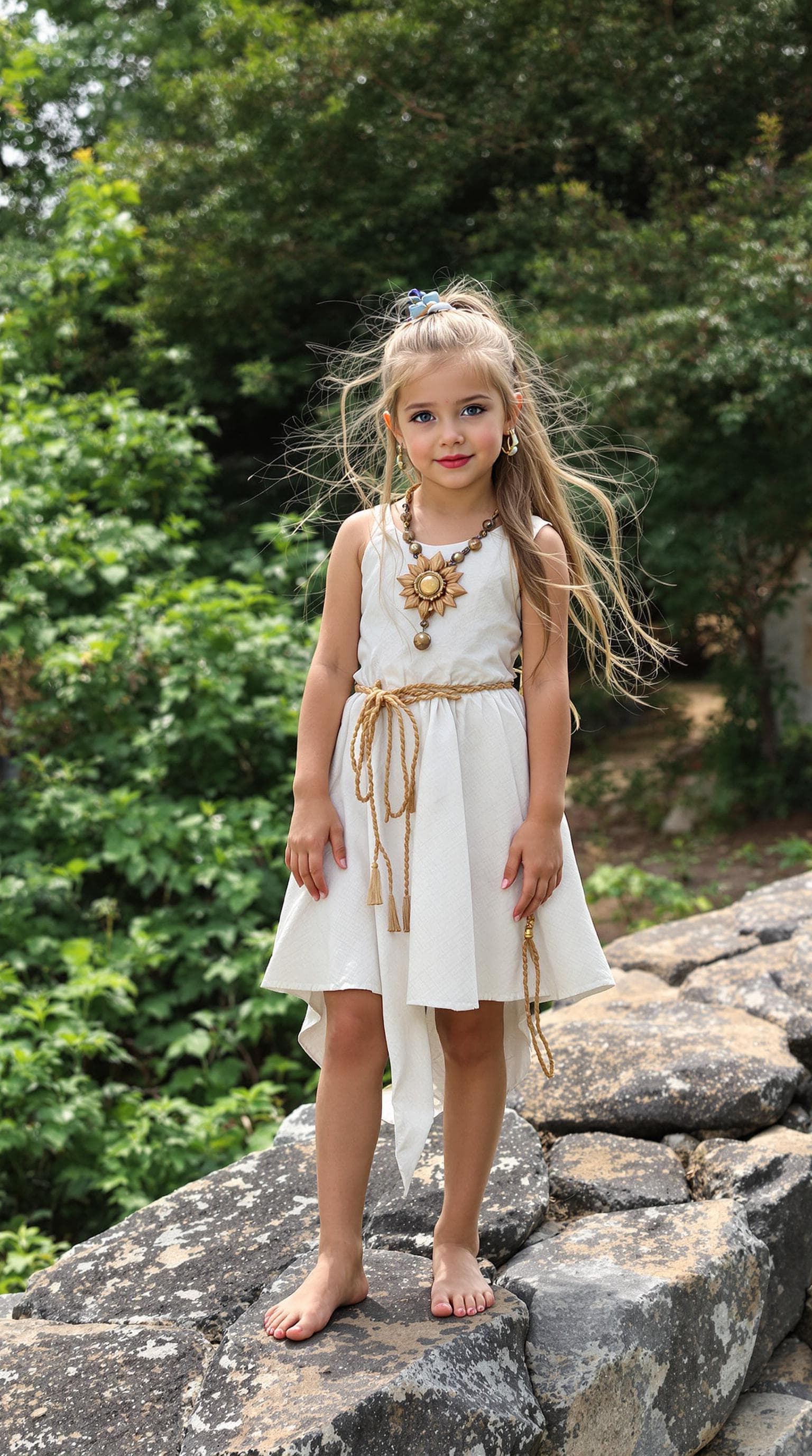 AI generated: a professional photo of a exceptionally beautiful girl in the world, (nine year old),( age 9) (futur...