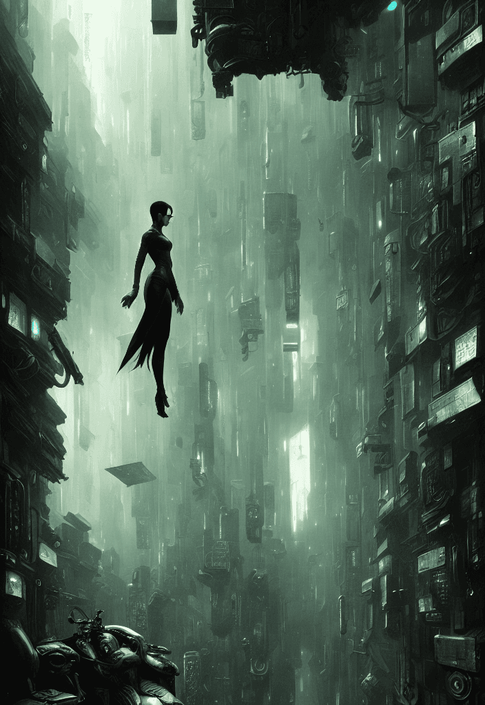 AI generated: matrix the movie, highly detailed, illustration, fantasy art, in the style of greg rutkowski, cinema...