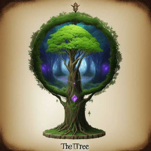 AI generated: the world tree, fantasy tree
