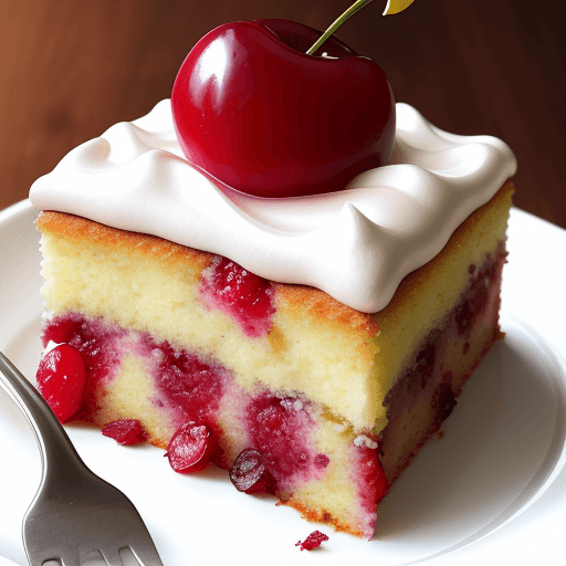AI generated: Cherry Poke Cake