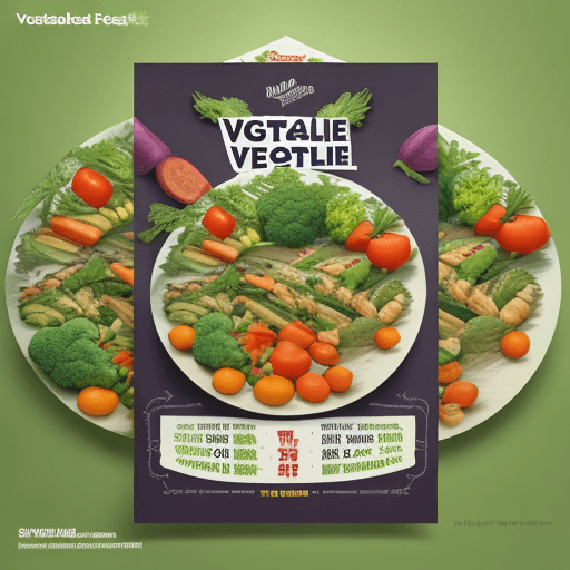 AI generated: Vegetable food festival flyer without text