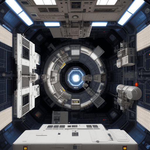 AI generated: 
 alarm beeping inside a space station


