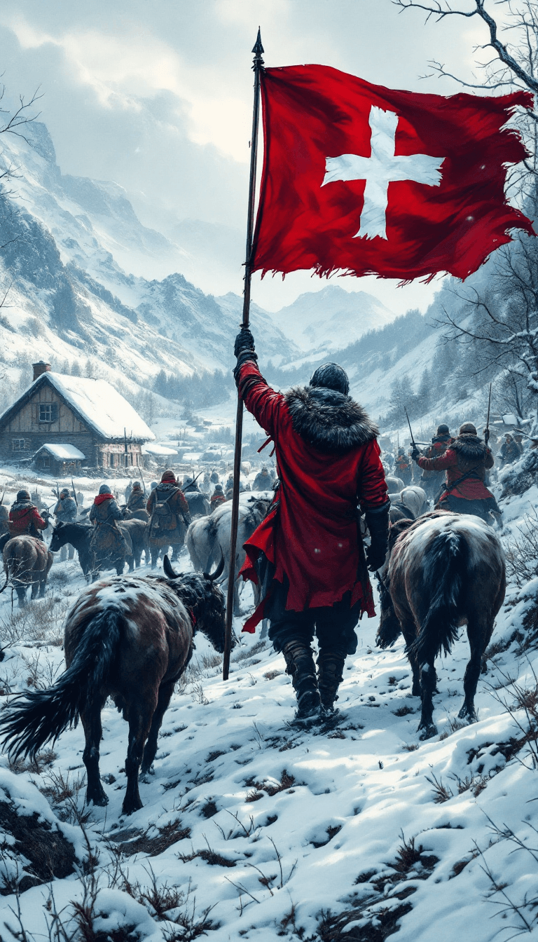AI generated: a red flag of truce game of thrones, in the style of detailed hunting scenes, impressive panoramas, ...