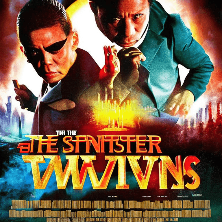 AI generated: Title: "The Sinister Twins: Inspired by Takashi Miike, a Visceral Horror Experience from 20th Centur...