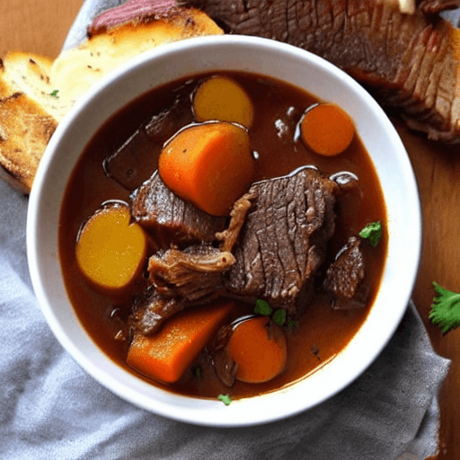 AI generated: Brisket stew is a hearty dish made with beef brisket. The brisket is a cut of meat from the chest of...