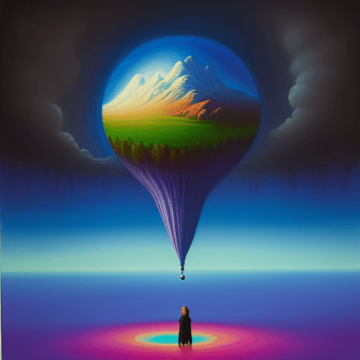 AI generated: lucid dreaming surreal painting

