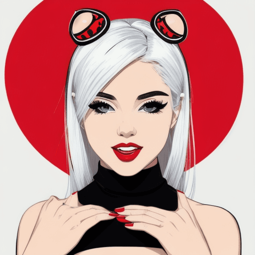 AI generated: NSFW, (masterpiece), pop art, modern anime style, solo, modern anime girl, youthful, cute face, shar...