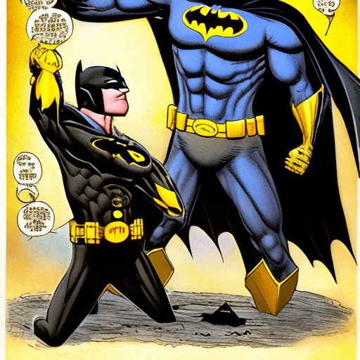 AI generated: Batman_with_a_hellishley_evil_soul