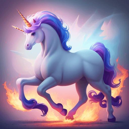 AI generated: Unicorns burning