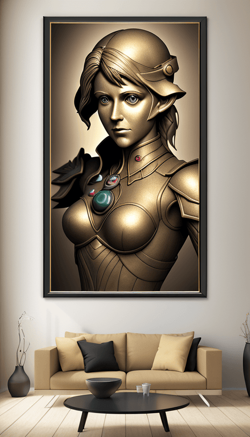 AI generated: inspirational wall art, masters, 32k, realistic, photo quality, 3d, 
