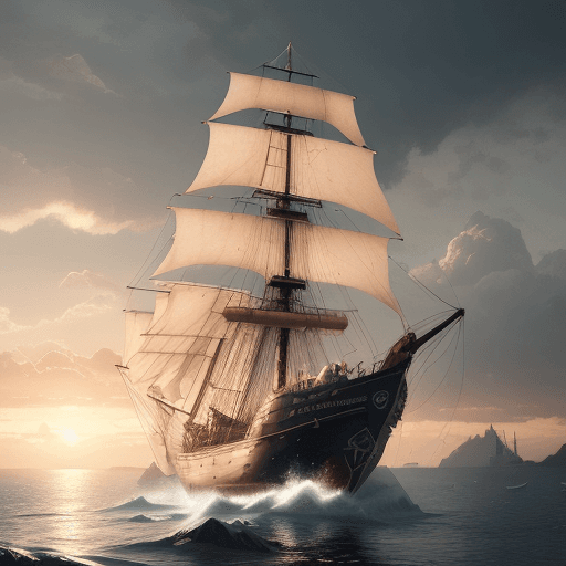AI generated: vegetable salad with cheese, Photo of a ultra realistic sailing ship, dramatic light, pale sunrise, ...