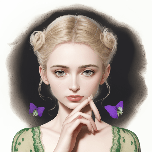 AI generated: Elle franchit le seuil 
