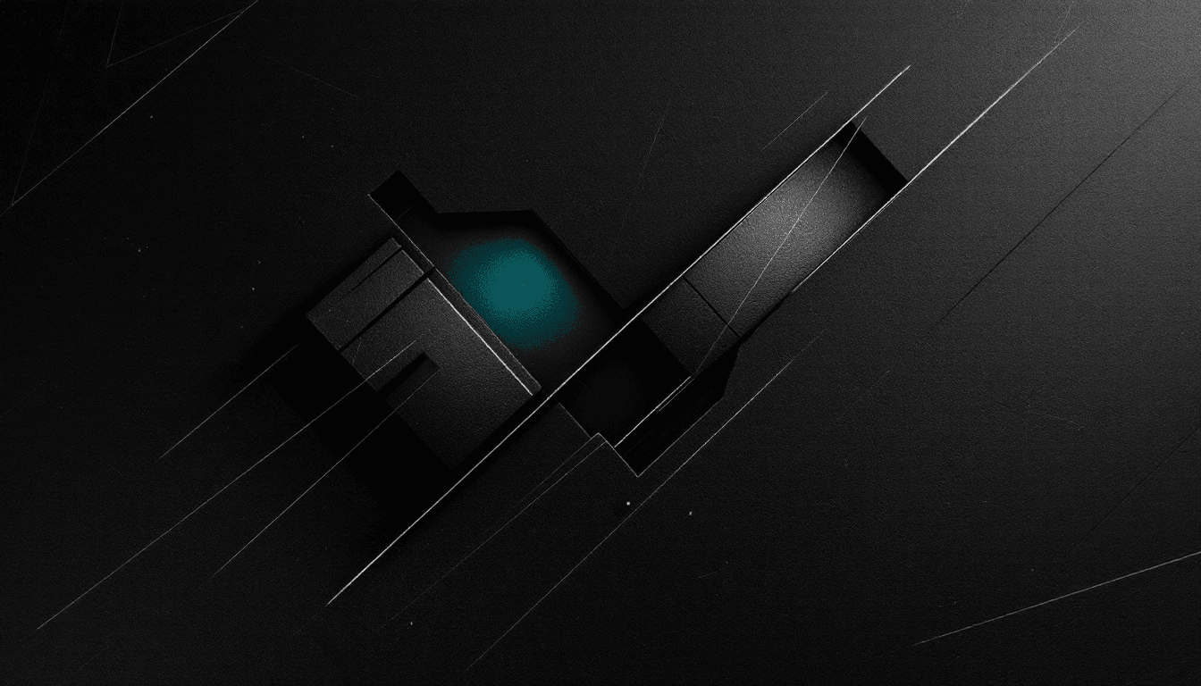 AI generated: A dark, minimalist design with deep black and dark gray tones. The background is textured, resemblin...